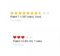 Star Rating System PHP Screenshot 1