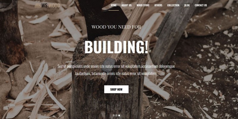 WS Wood - WordPress Theme