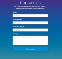 AJAX Contact Form PHP Screenshot 1