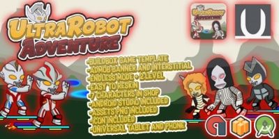 UltraRobot Adventure - Buildbox Template