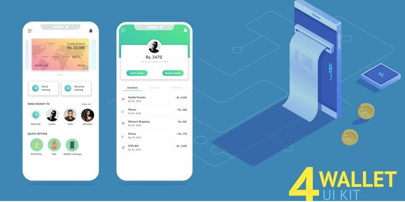 Wallet - Android Studio UI Kit