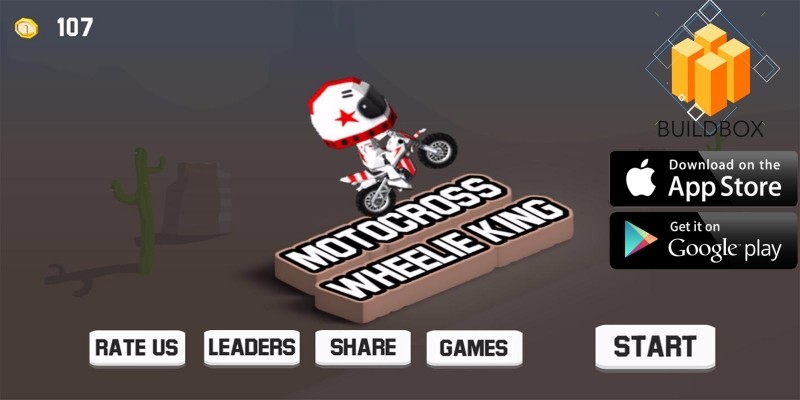 Motocross Wheelie King Buildbox Template