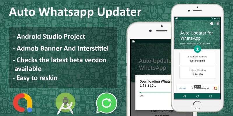 Auto WhatsApp Updater Android Source code