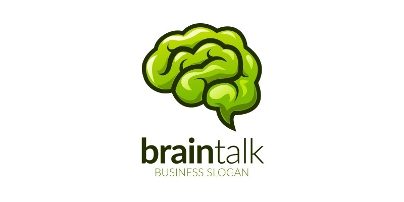 Think Green Brain Logo in Vector Format	