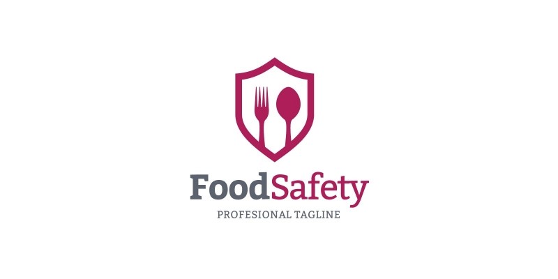 Food Safety Logo Concept In Vector Format