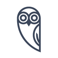 Black And White Owl Logo