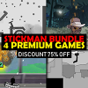 Stickman Unity Games Bundle - 4 Premium Games