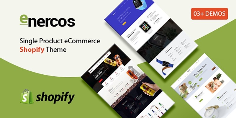Enercos - Single Product eCommerce Shopify Theme
