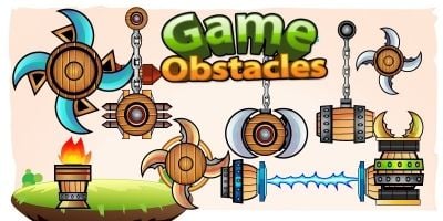 2D Game Obstacles Sprites