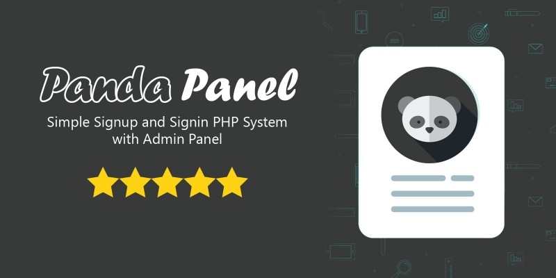 PandaPanel - Signup and Signin System PHP