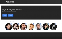 PandaPanel - Signup and Signin System PHP Screenshot 1