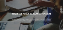 Result And Payslip Calculation PHP Script Screenshot 1