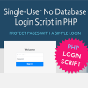 PHP Single-User No Database Login Script