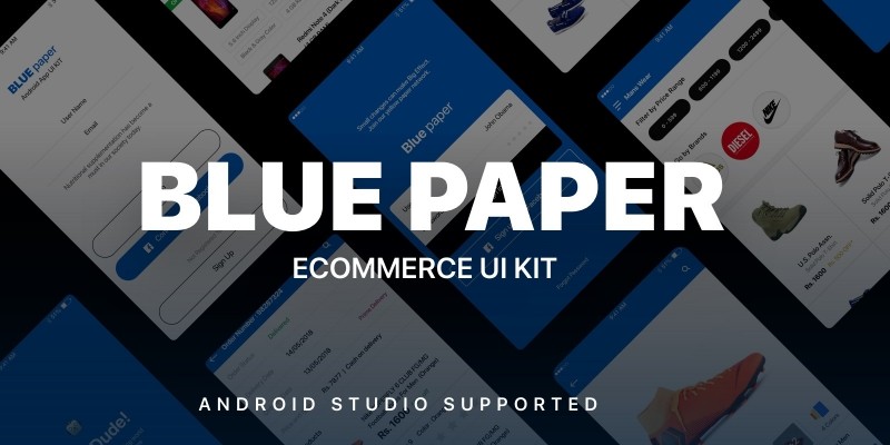 Blue Paper - Android Studio UI Kit