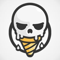 Skull Ice Cream Logo