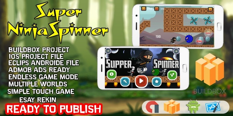 Super Ninja Spinner - Buildbox Template