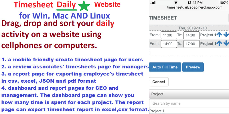 Timesheet PHP Script