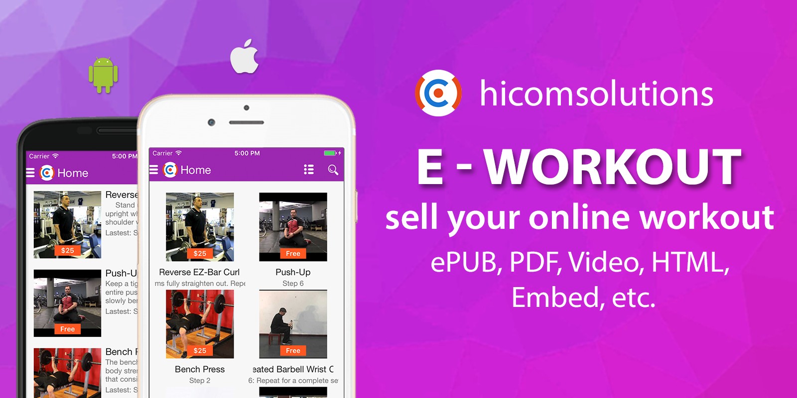 E-Workout - Sell Your Online Workout iOS App