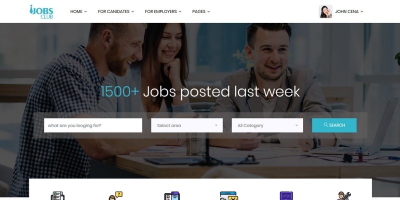 JobsClub - Ultimae Multipurpose HTML5 Job Portal 