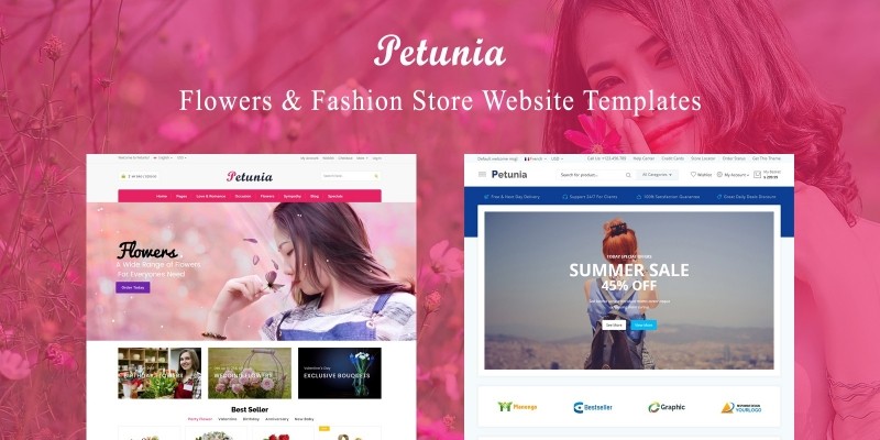 Petunia -Fashion Store Website Template