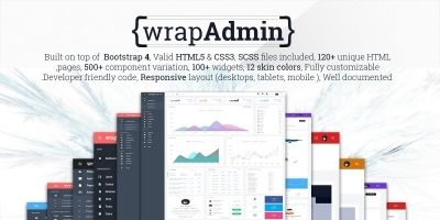 WrapAdmin - Multipurpose Bootstrap4 Admin Template
