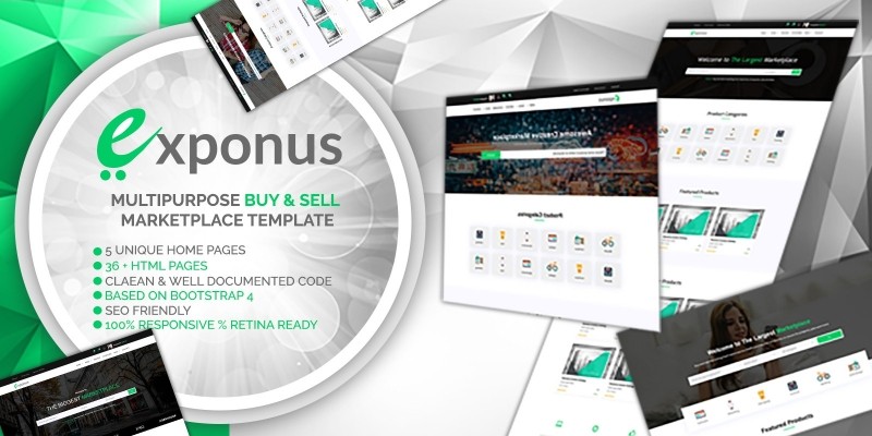 Exponus - Digital Marketplace Template
