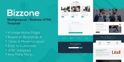 Bizzone - Multipurpose Business HTML5 Landing Page