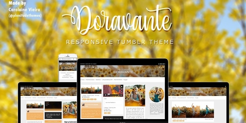 Doravante Tumblr Theme