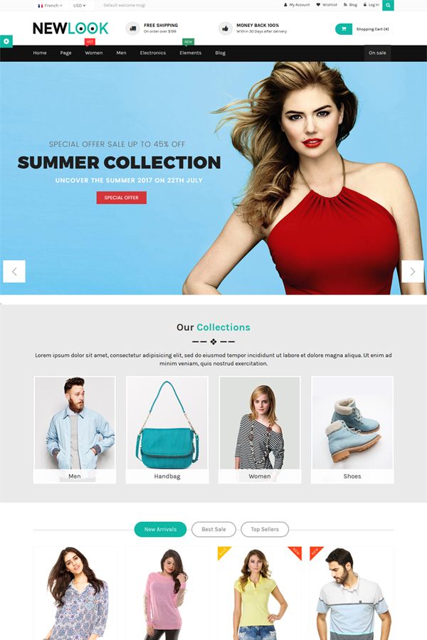 NewLook - Multipurpose E-Commerce HTML Template by Justthemevalley ...