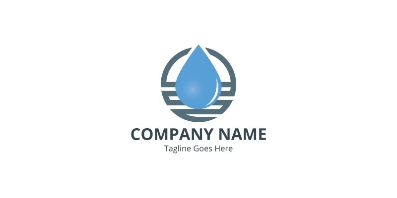 Water Droplet Logo