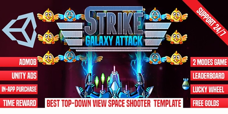 Strike Galaxy Attack - Unity Template