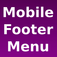 Mobile Footer Menu Wordpress Plugin