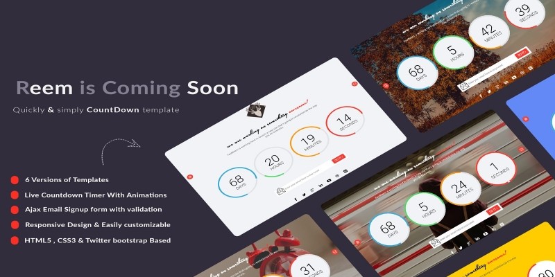 Fastreem - Coming Soon Countdown Template 