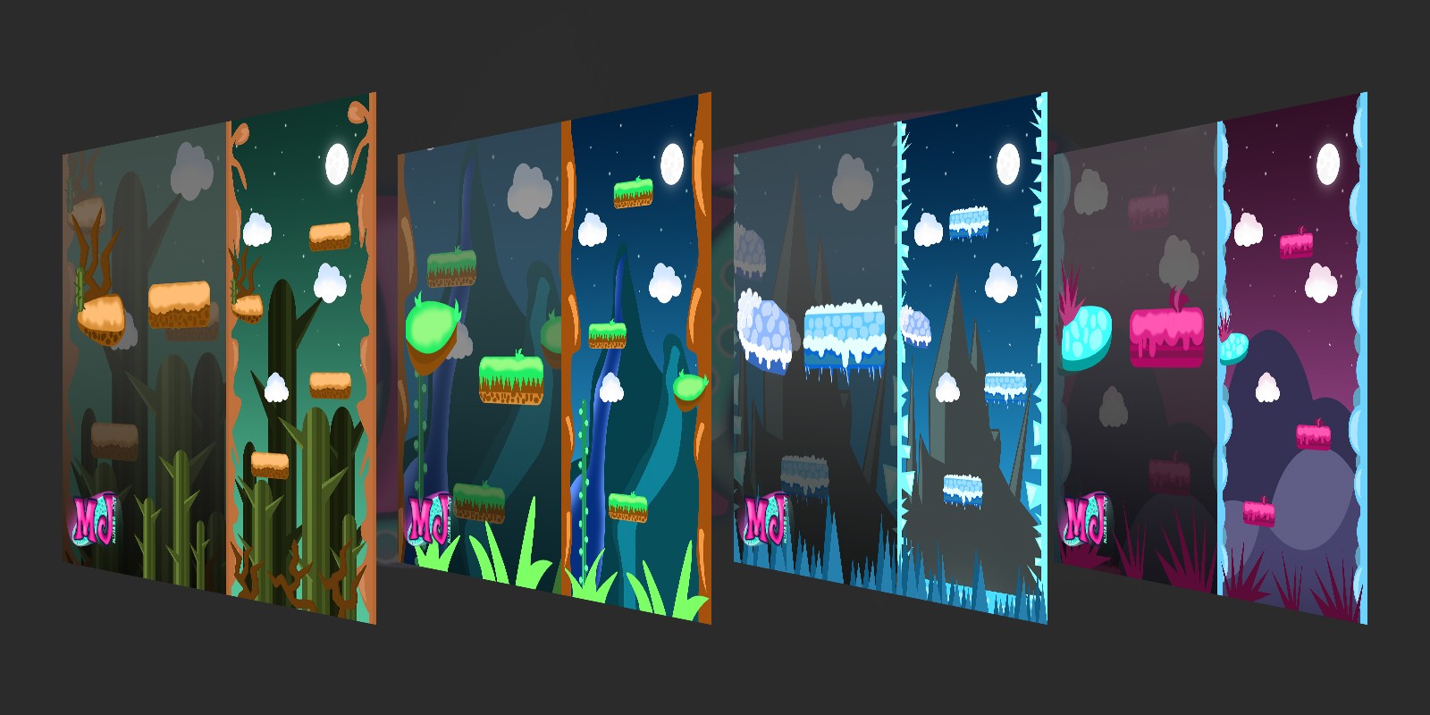 Vertical 2D Backgrounds 1