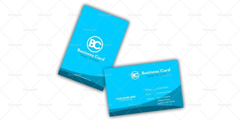 Blue Ocean Business Card Template