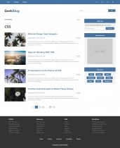 GeekBlog - HTML5 Web Development Design Blog Theme Screenshot 5