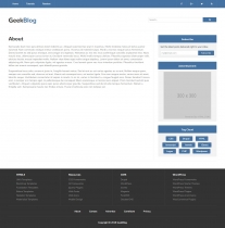 GeekBlog - HTML5 Web Development Design Blog Theme Screenshot 7