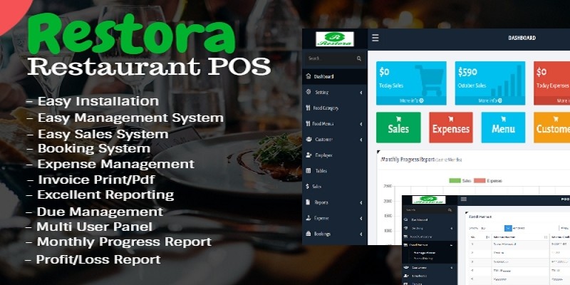 Restora – Easy Restaurant POS PHP