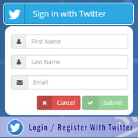 PHP Login Register With Twitter