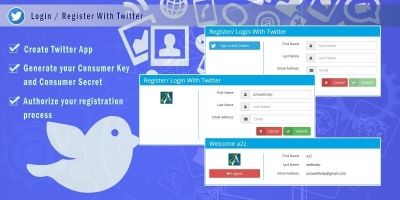 PHP Login Register With Twitter