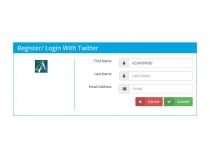 PHP Login Register With Twitter Screenshot 3