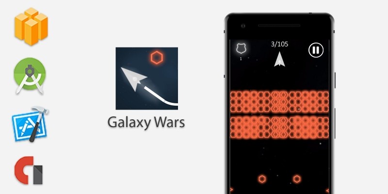 Galaxy Wars: Ship Speed - Buildbox Template
