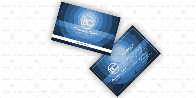 Night Ocean Business Card Template