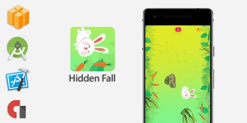 Hidden fall Rabbit Falling - Buildbox Template