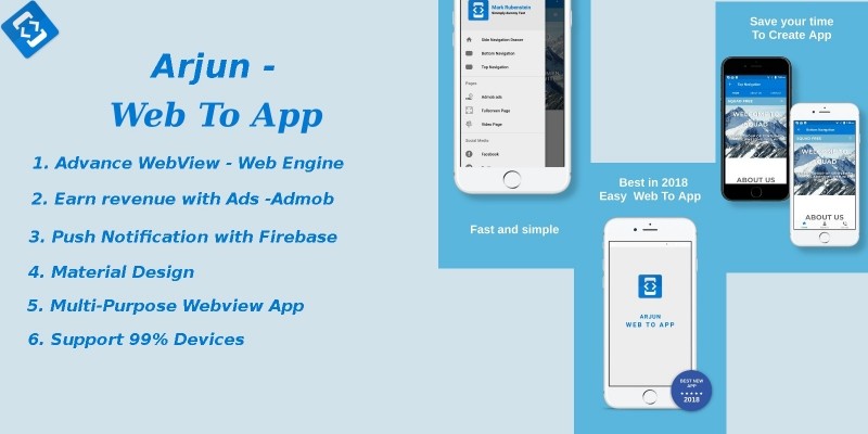 Arjun - Web To App Android Webview Source Code