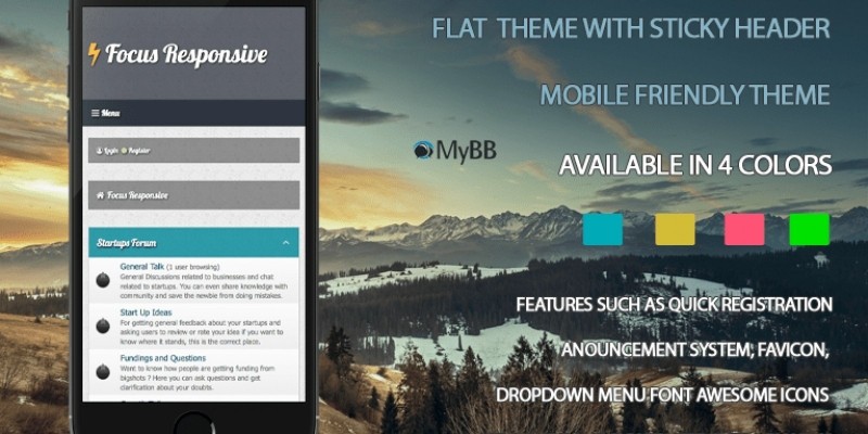 Focus Responsive MyBB Theme