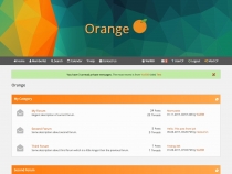 Orange Flat MyBB Theme Screenshot 4