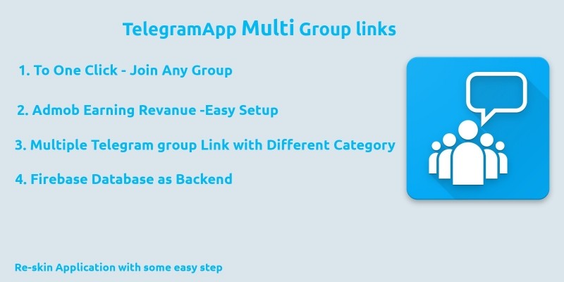 Telegram Multi Group Links - Android Source Code