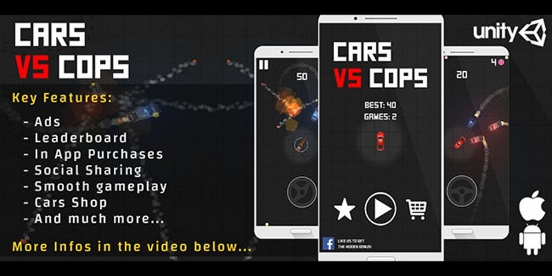 Car Vs Cops - Complete Unity Project