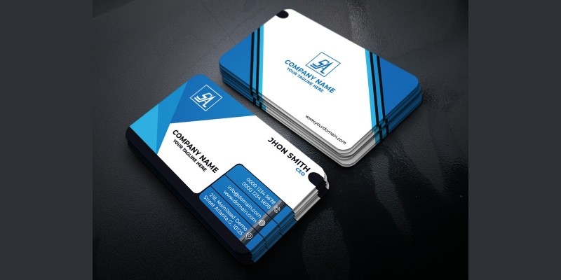 Blue Corporate Business Card